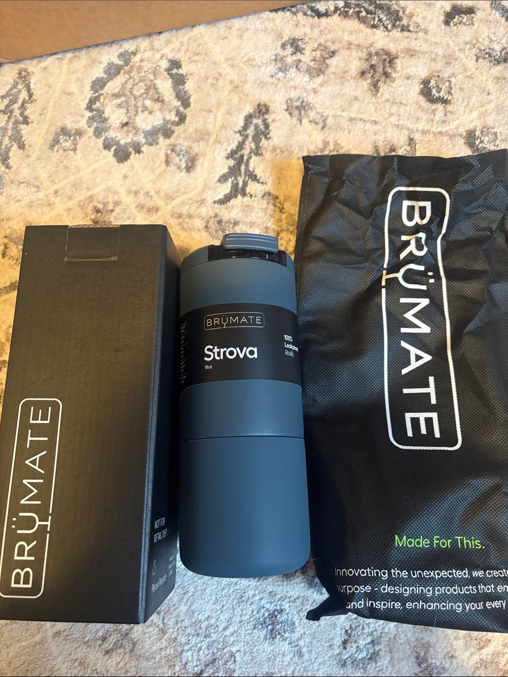 BrüMate Strova 18oz Nightfall Blue NEW with Packaging!